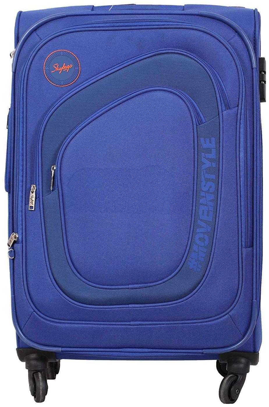 

Skybags SKYBAGS STSTAH79RBL Large Size Soft Luggage Bag ( Blue 4 Wheels )