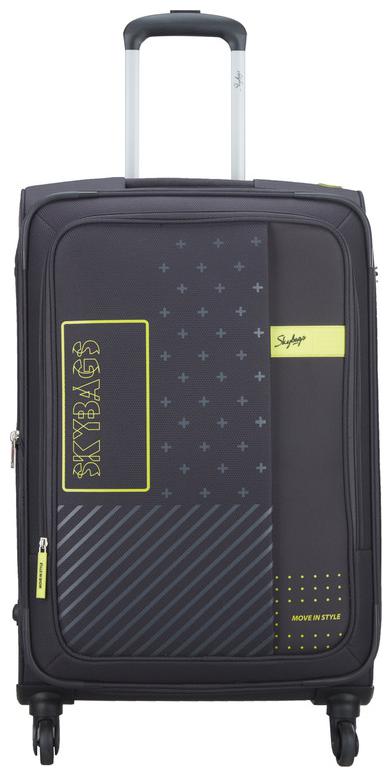 

Skybags Tetriss Medium Size Soft Luggage Bag ( Grey 4 Wheels )