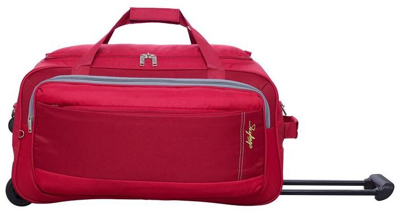 

Skybags Unisex Polyester Zipper Luggage Trolley Bags Red