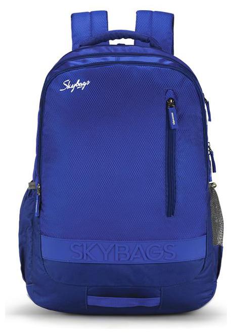 

Skybags Blue Polyester Backpack