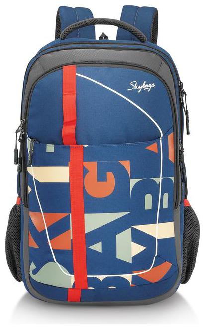 

Skybags Blue Polyester Backpack