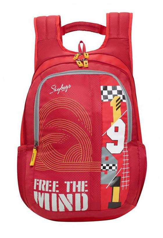 

Skybags Red Polyester Backpack