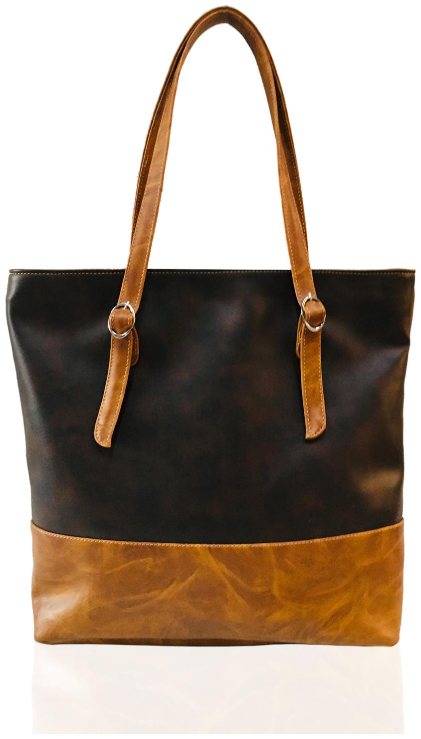 

SlayZo Black Brown PU Handheld Bag