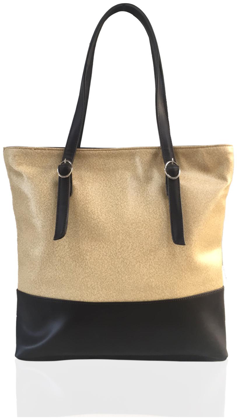 

SlayZo Cream Black PU Handheld Bag