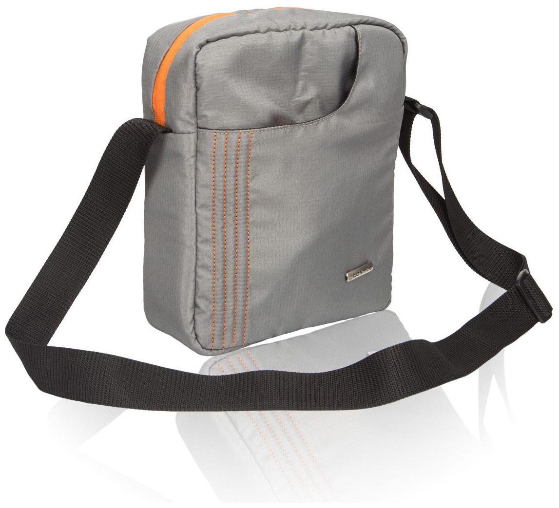 

Sling Bag for Men - Cosmus Stitchwell Cross Body Sling Bag - shoulder side bag - multipurpose - 10 inch Tablet iPad Sling bag (Light Grey Orange)