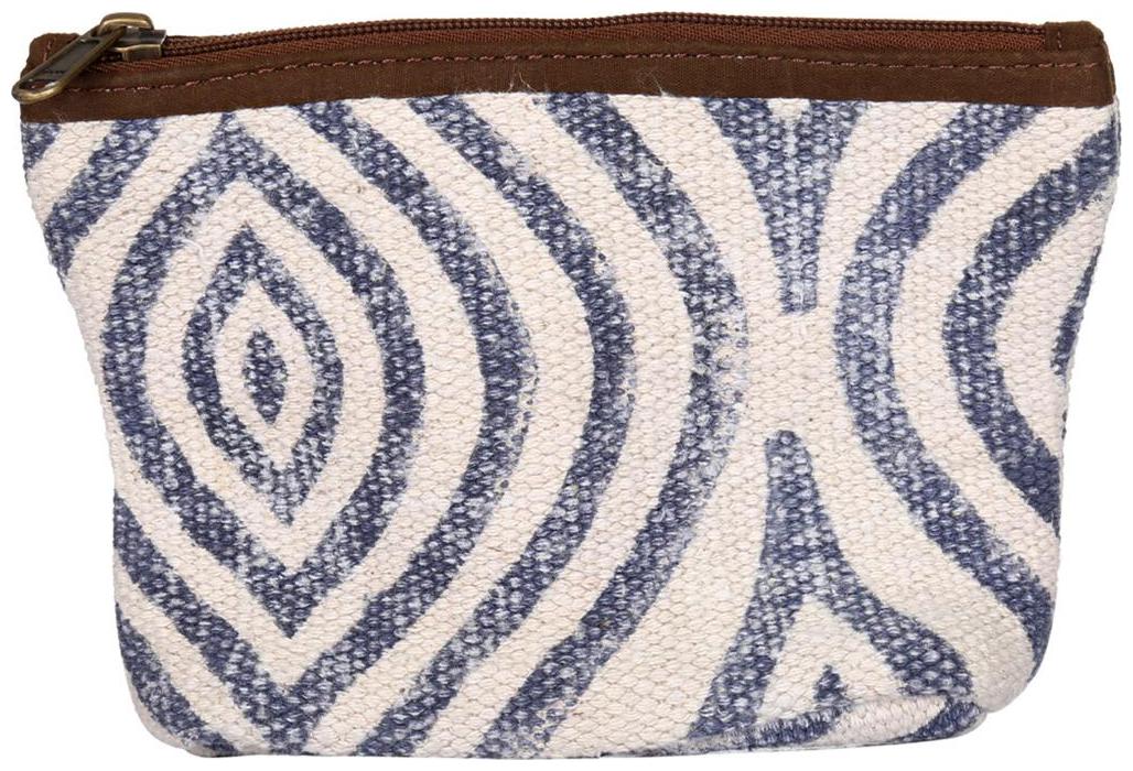 

White Color Zip Pouch Cosmetic Pouches Women Pouch Handbag By Rajrang