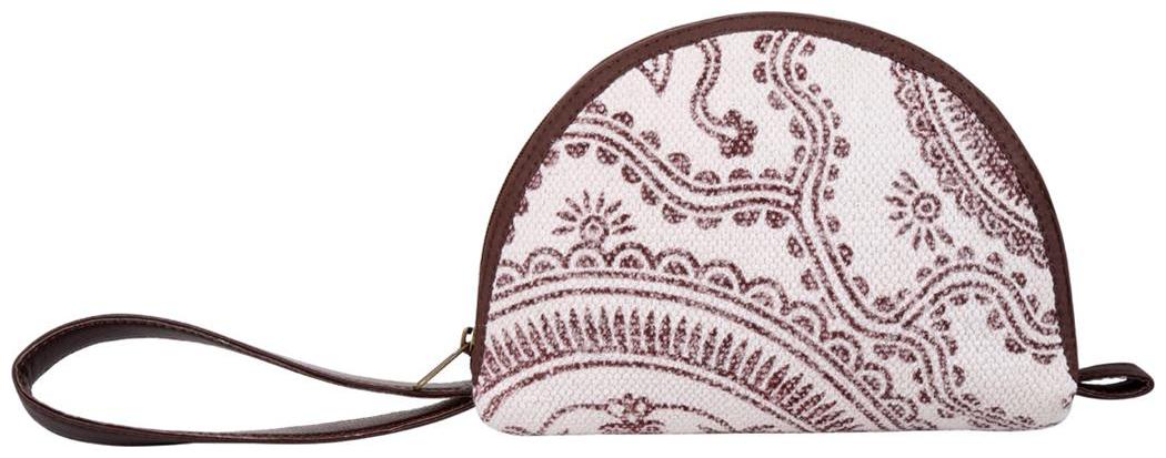 

White Color Zip Pouch Cosmetic Pouches Women Pouch Handbag By Rajrang