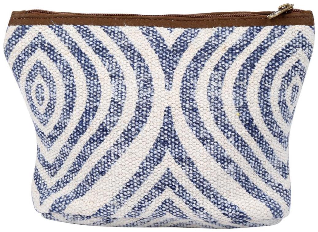 

White Color Zip Pouch Cosmetic Pouches Women Pouch Handbag By Rajrang