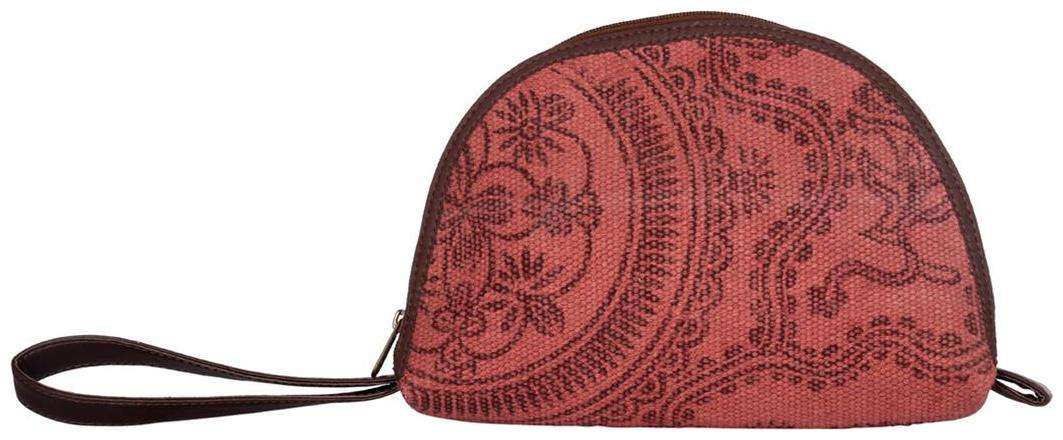 

Marsala Color Zip Pouch Cosmetic Pouches Women Pouch Handbag By Rajrang