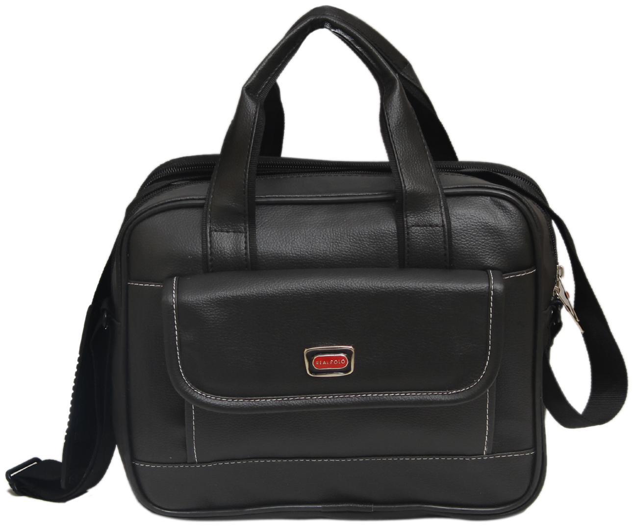 

KIM BAG HOUSE Black Faux leather Messenger bag