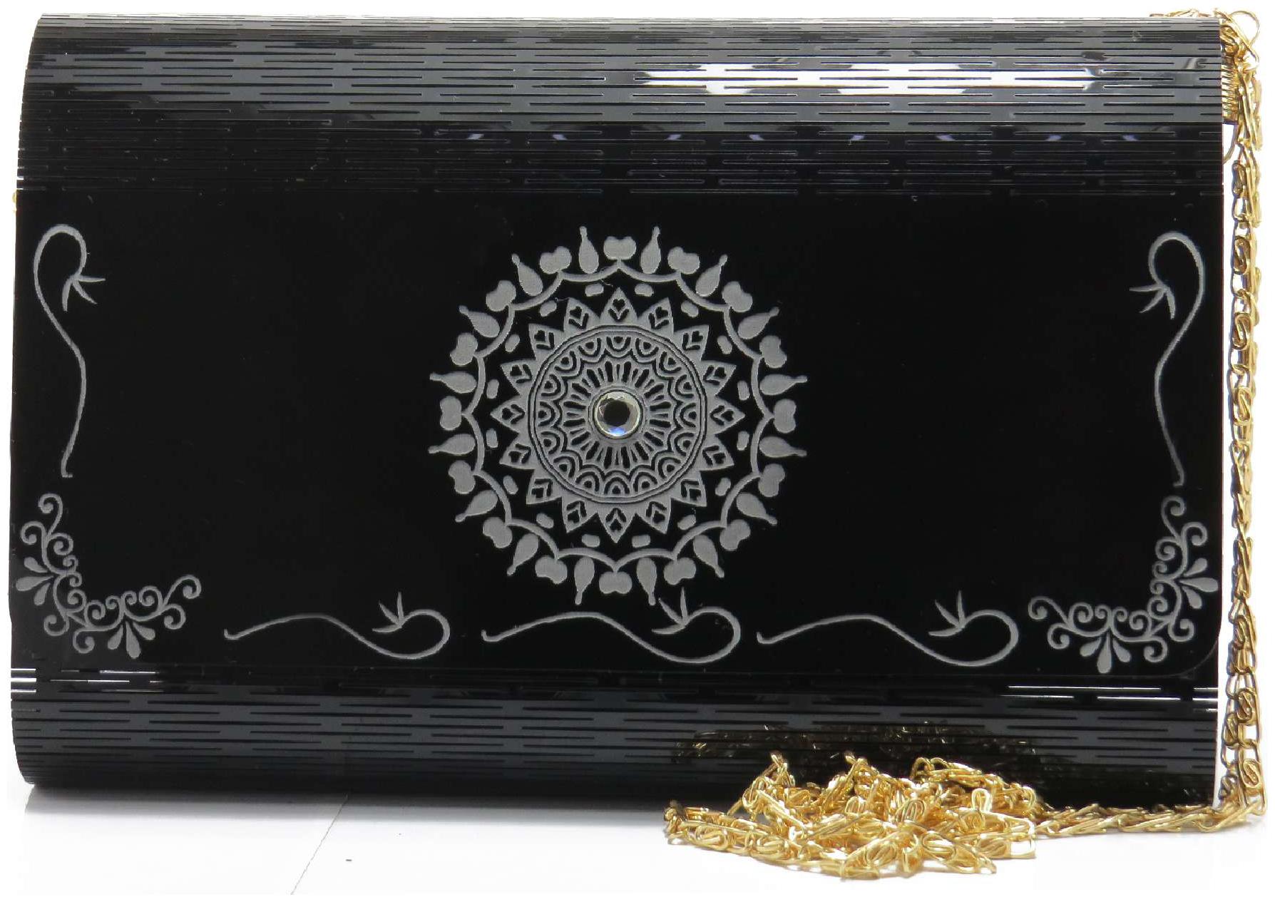 

Snooky Designer Hand Work Acrylic Clutch Box (7X5X1 5) Inches