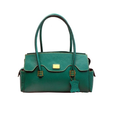 

Sophia Visconti Green Leather Handbag Get 1 Designer Scarf Free (Assorted)