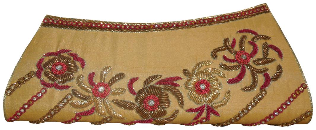 

Spice Art Women Yellow Canvas Clutch