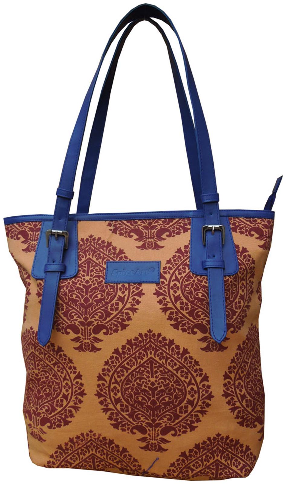 

Spice Art Blue Canvas Handheld Bag