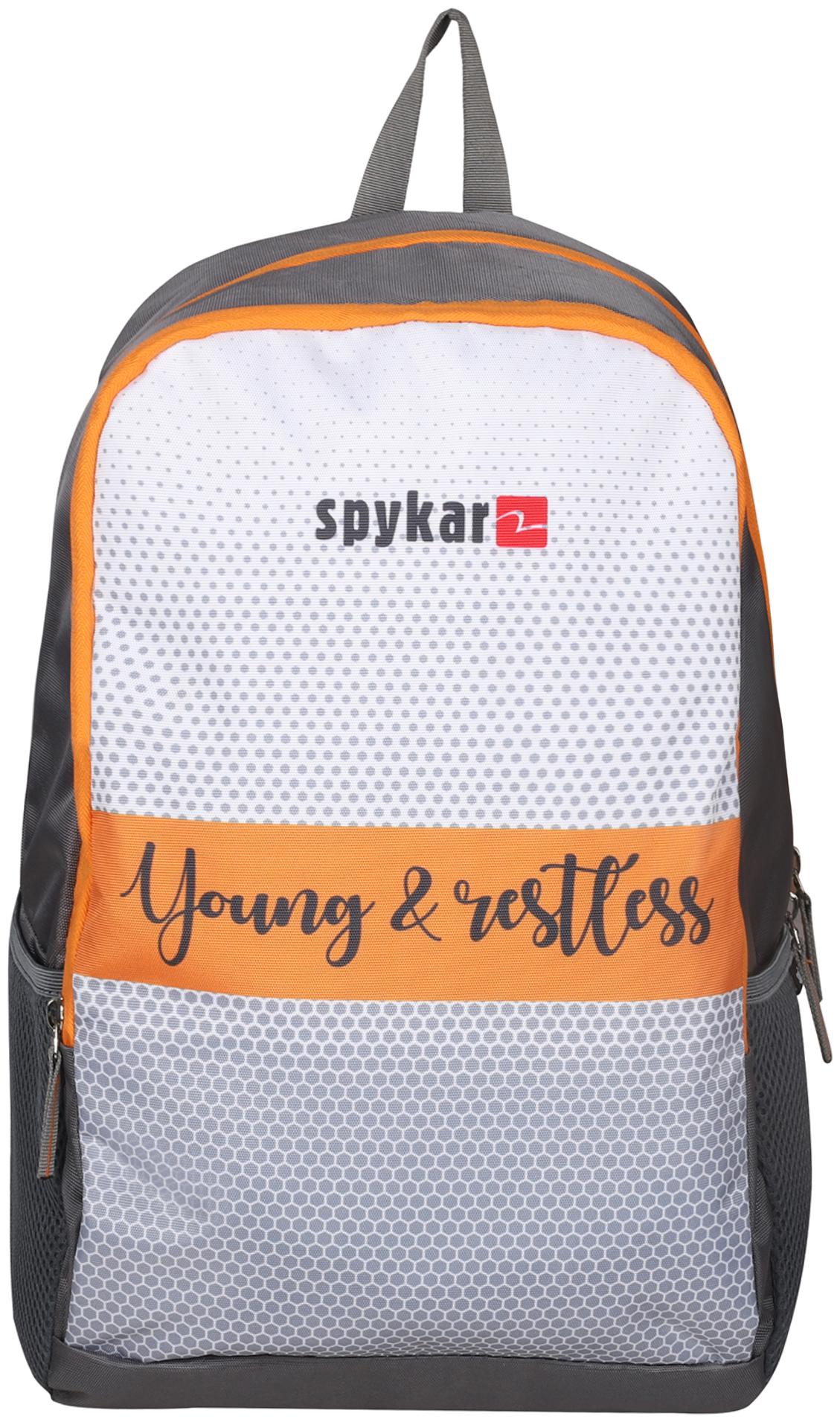 

Spykar Orange Polyester Backpack