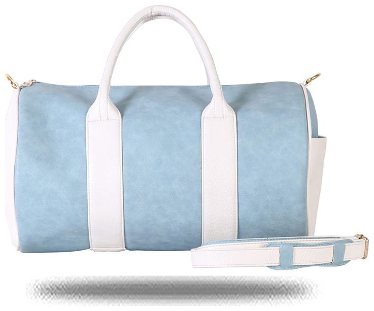 

STRUTT Faux leather Men Gym bag - Blue