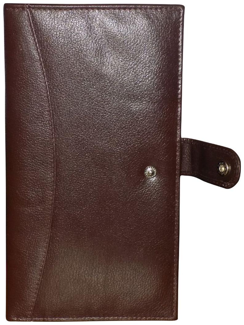 

Style 98 Brown Genuine Leather Travel Document Holder