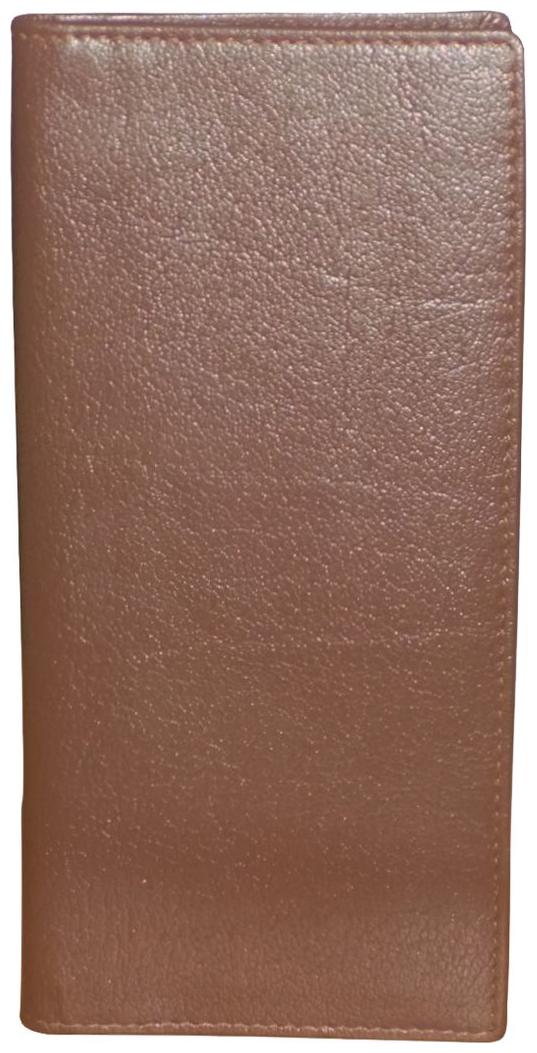 

Style 98 Brown Genuine Leather Long Wallet For Men and Women
