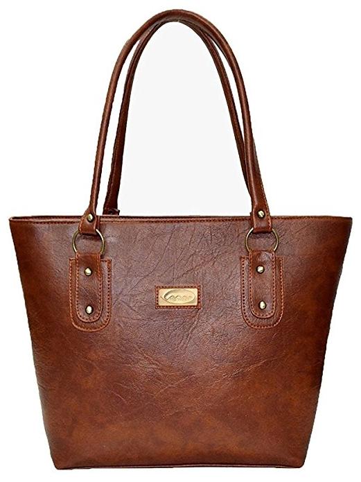 Styler King Women Leather Handheld Bag - Tan