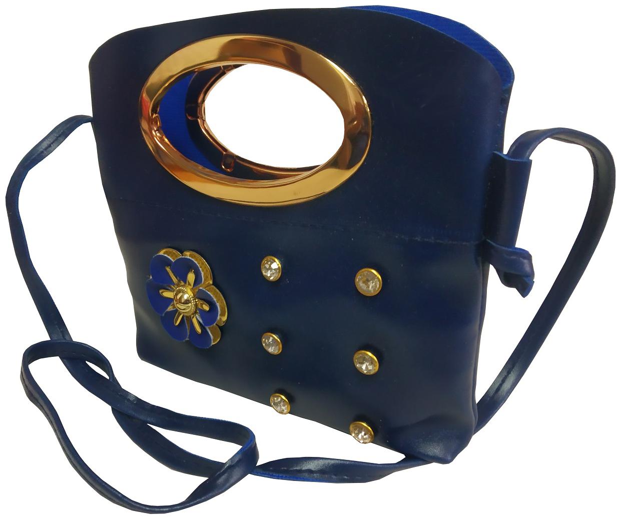 

Stylewell Durable And Superior Quality Trendy Designs Synthetic Leather Women s Shoulder Lightweight Handheld Handbag And Sling Bag (Blue Color)