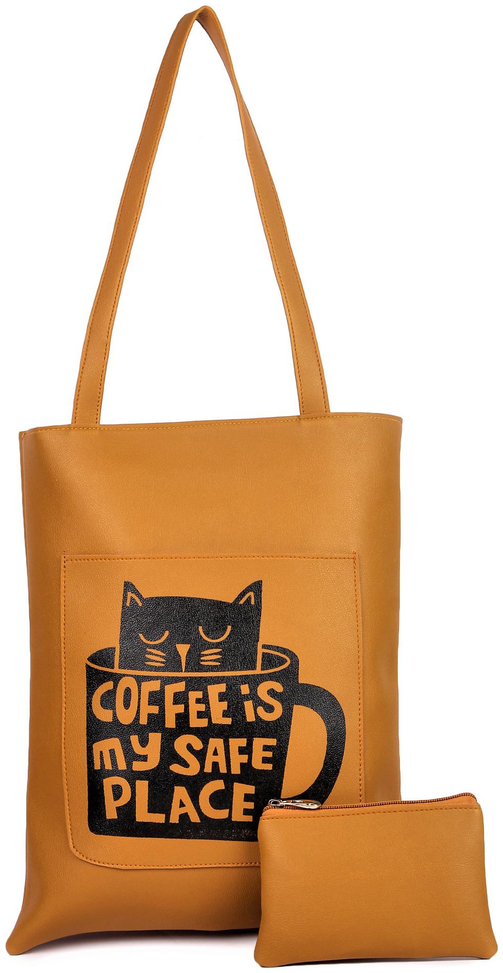 

Tulips Yellow PU Handheld Bag