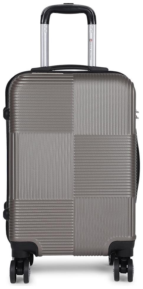 

Swiss Military Small Size Hard Luggage Bag ( Grey 8 Wheels )