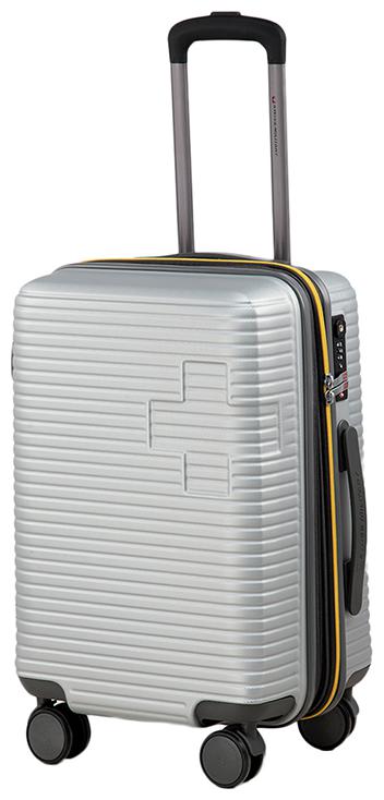 

Swiss Military Small Size Hard Luggage Bag ( Silver 8 Wheels )