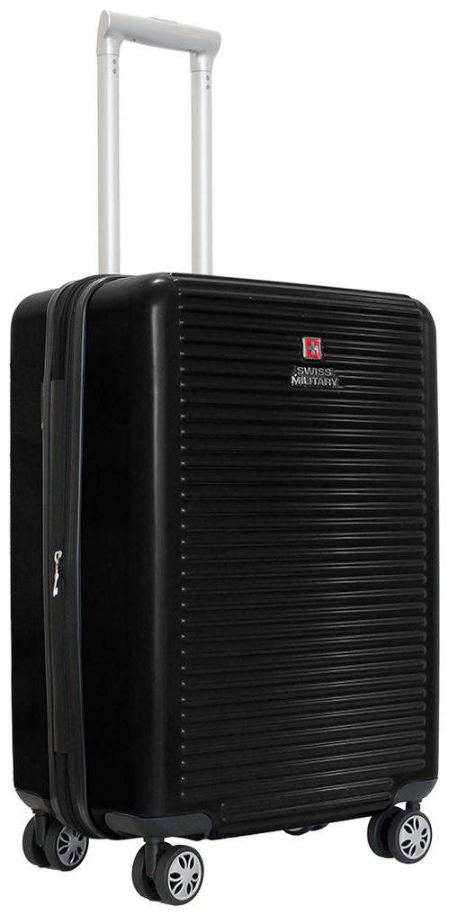 

Swiss Military Cabin Size Hard Luggage Bag ( Black 4 Wheels )