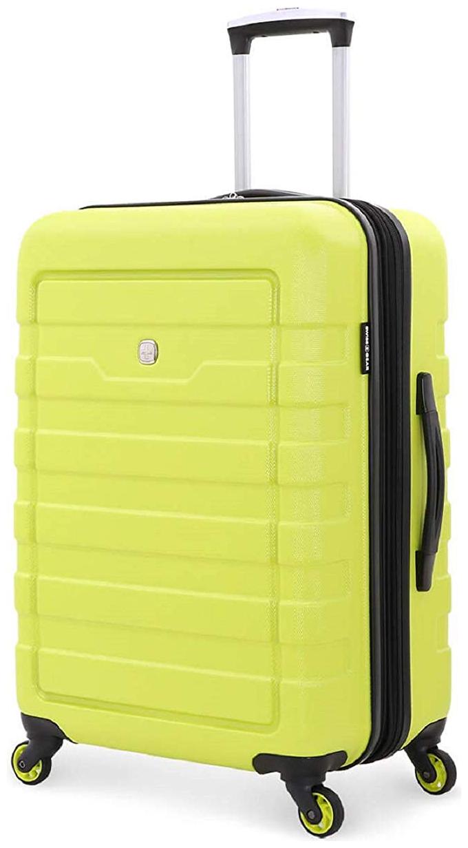 

SWISSGEAR Medium Size Hard Luggage Bag ( Yellow 4 Wheels )