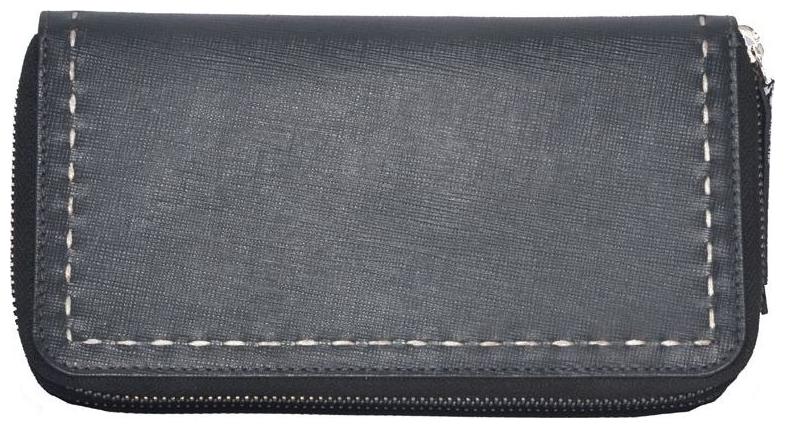 

Tamanna Women Grey Leather Clutch