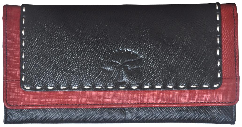 

Tamanna Women Black Leather Wallet