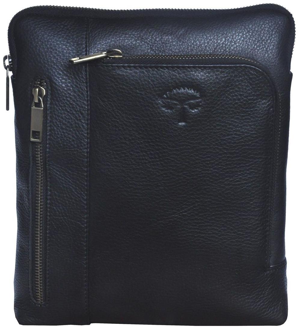 

Tamanna Men Women Black Genuine Leather Sling Bag