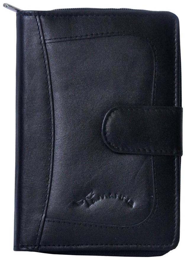 

Tamanna Women Black Leather Wallet