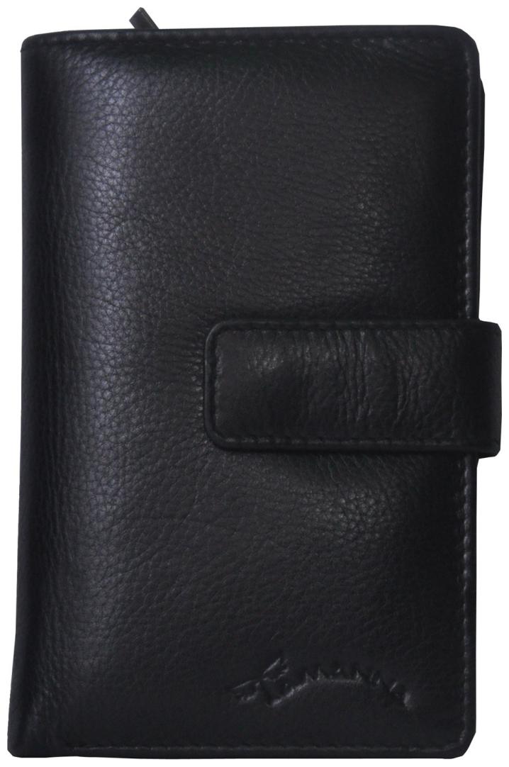 

Tamanna Women Black Genuine Leather Wallet (8 Card Slots)
