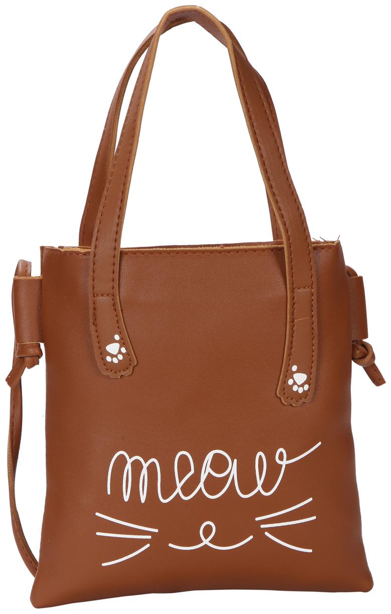 

Bagkok Tan PU Solid Sling Bag