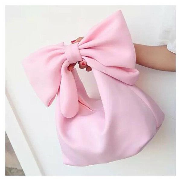 

The Anana Fun Stretch Scuba Fabric Exaggerated Bow Handmade Handbag Purse