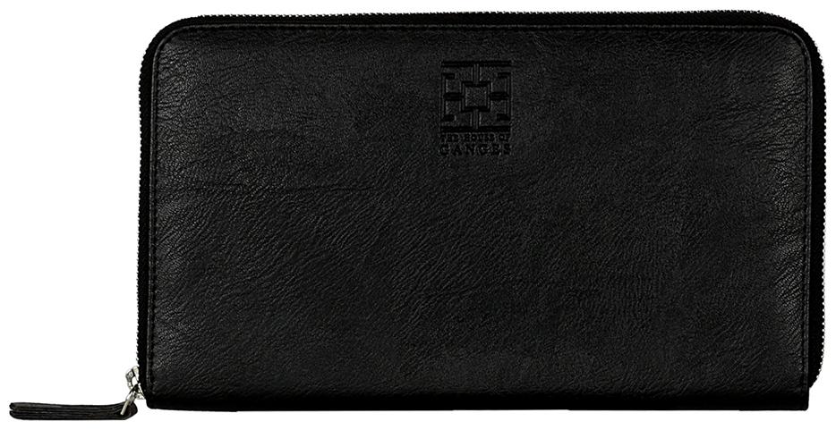

THE HOUSE OF GANGES Black Faux Leather Handheld Bag