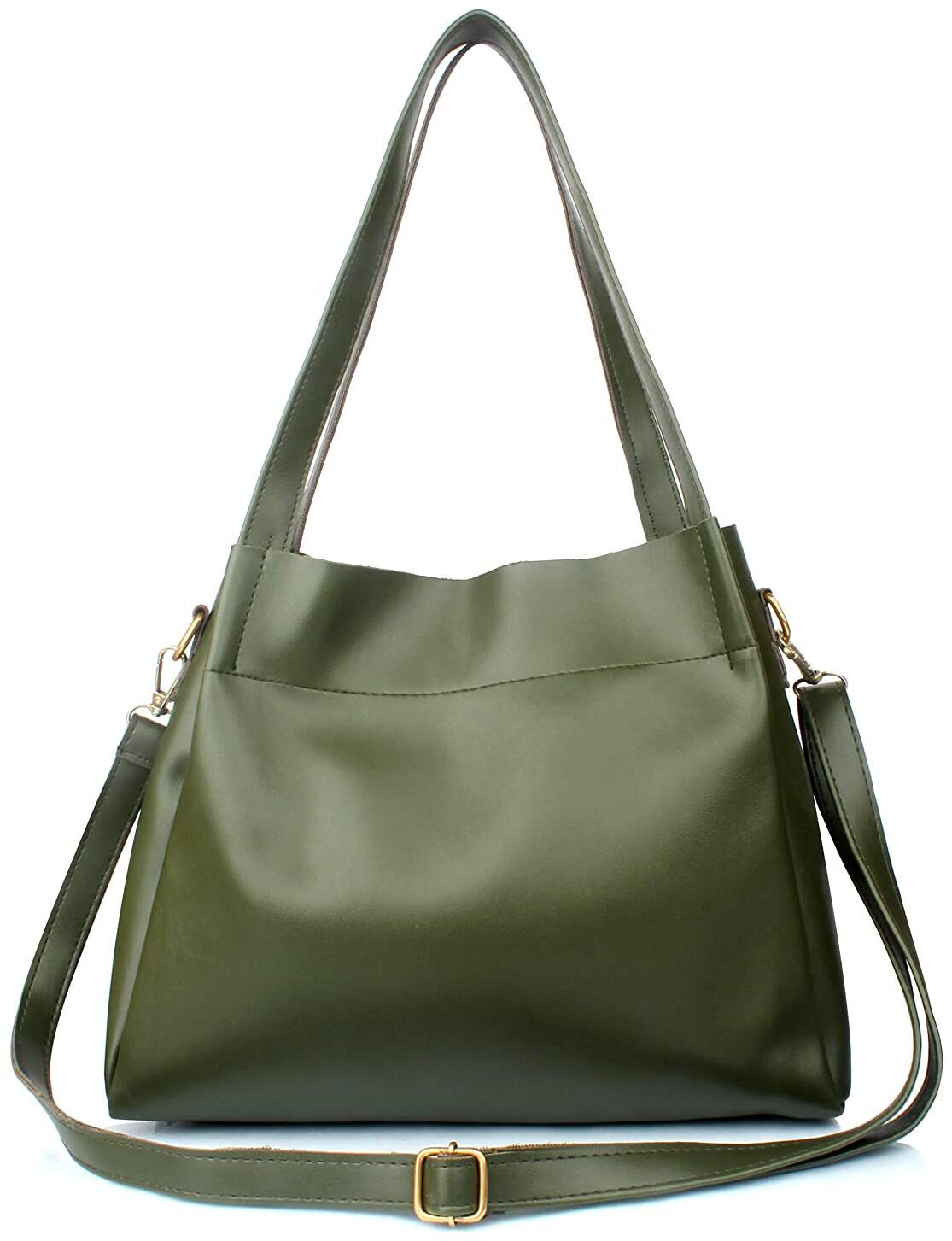 

The Mini NEEDLE Green PU Handheld Bag