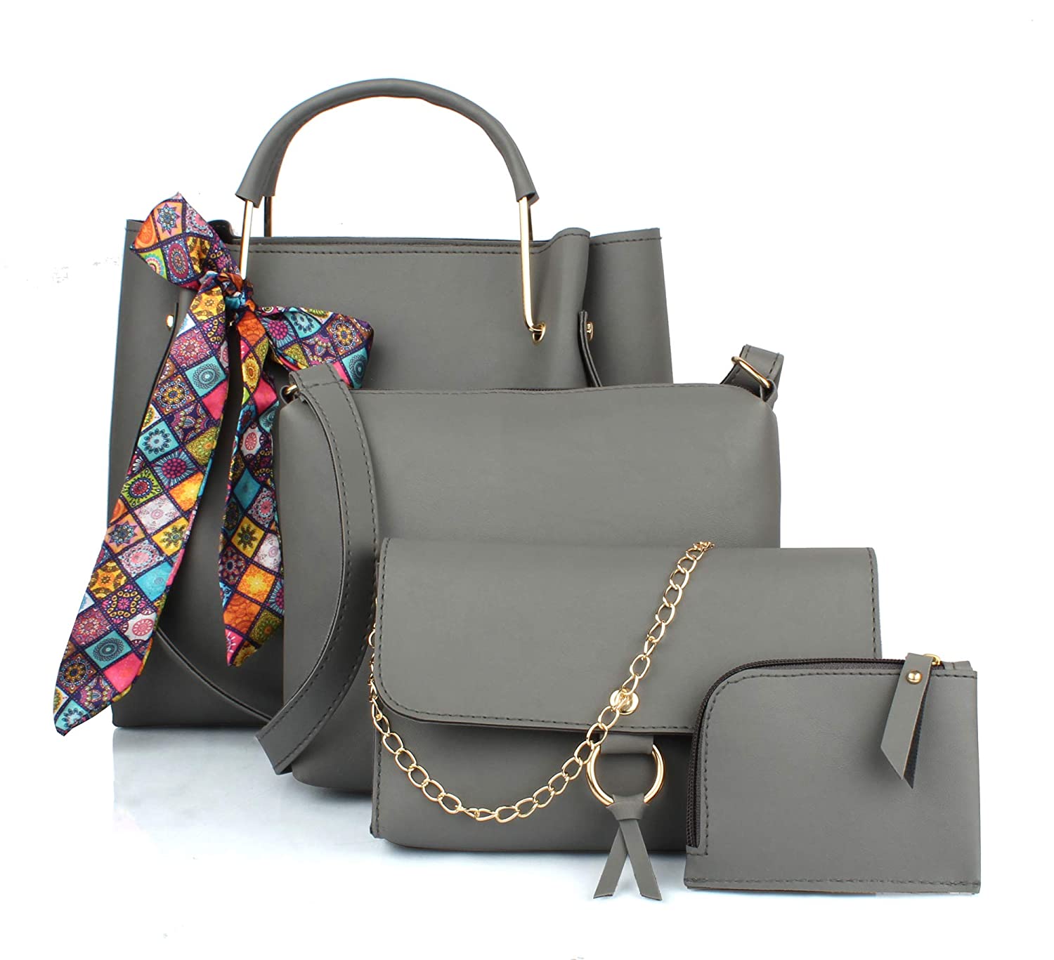 

The Mini NEEDLE Grey PU Shoulder Bag