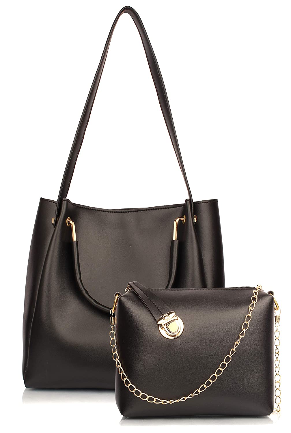 

The Mini NEEDLE Black PU Shoulder Bag