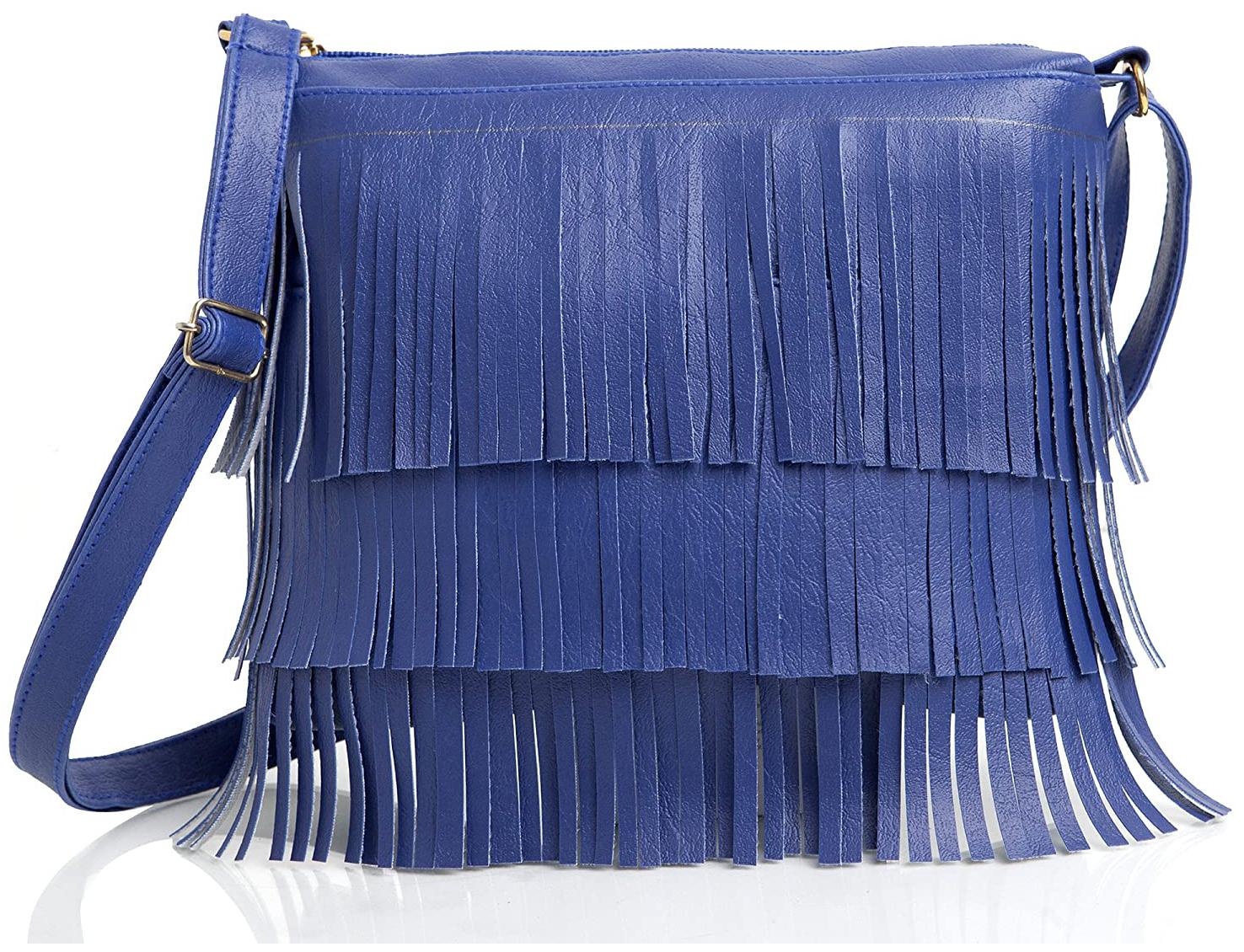 

The Mini NEEDLE Blue PU Solid Sling Bag