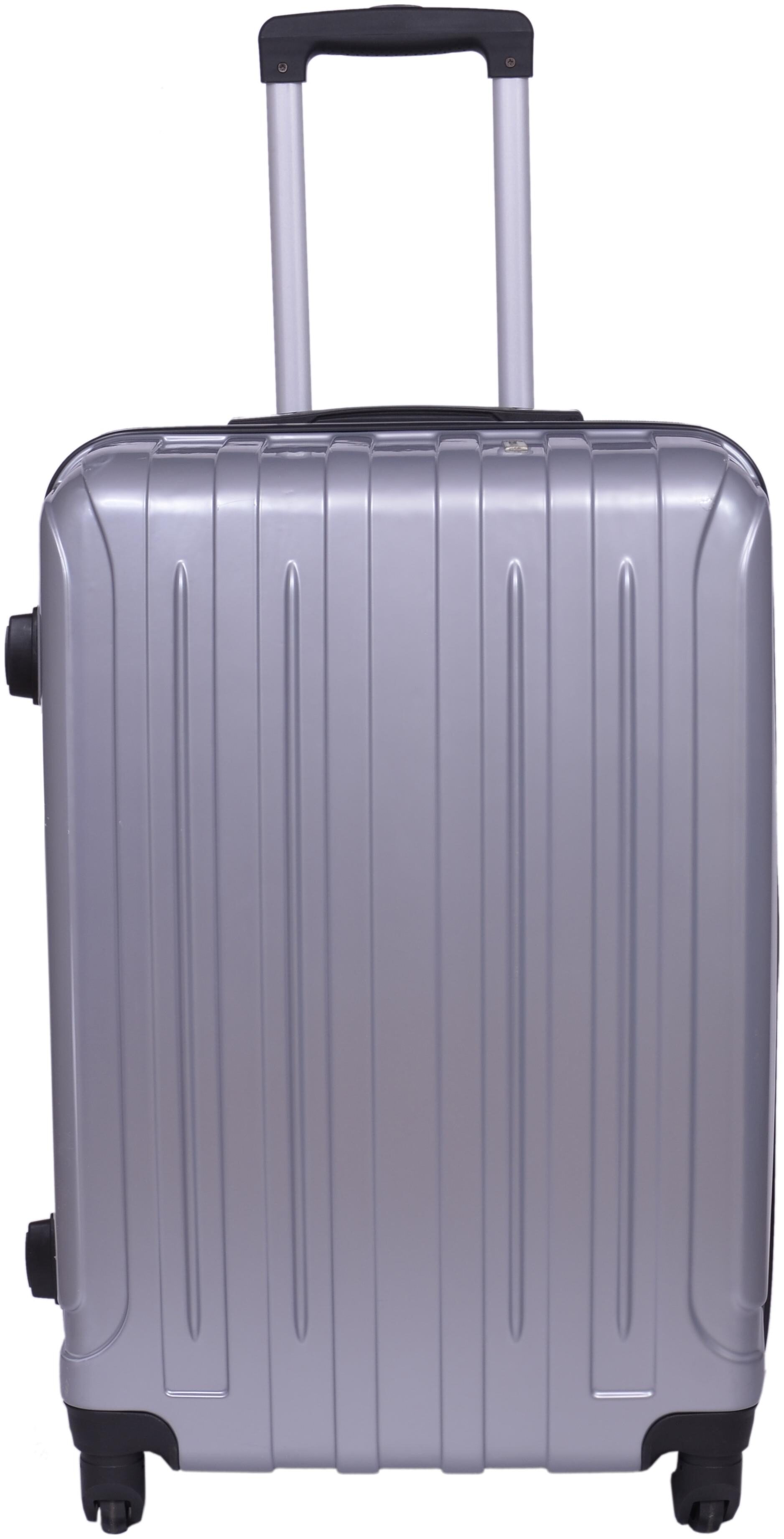 

TIMES BAGS Medium Size Hard Luggage Bag ( Grey 4 Wheels )