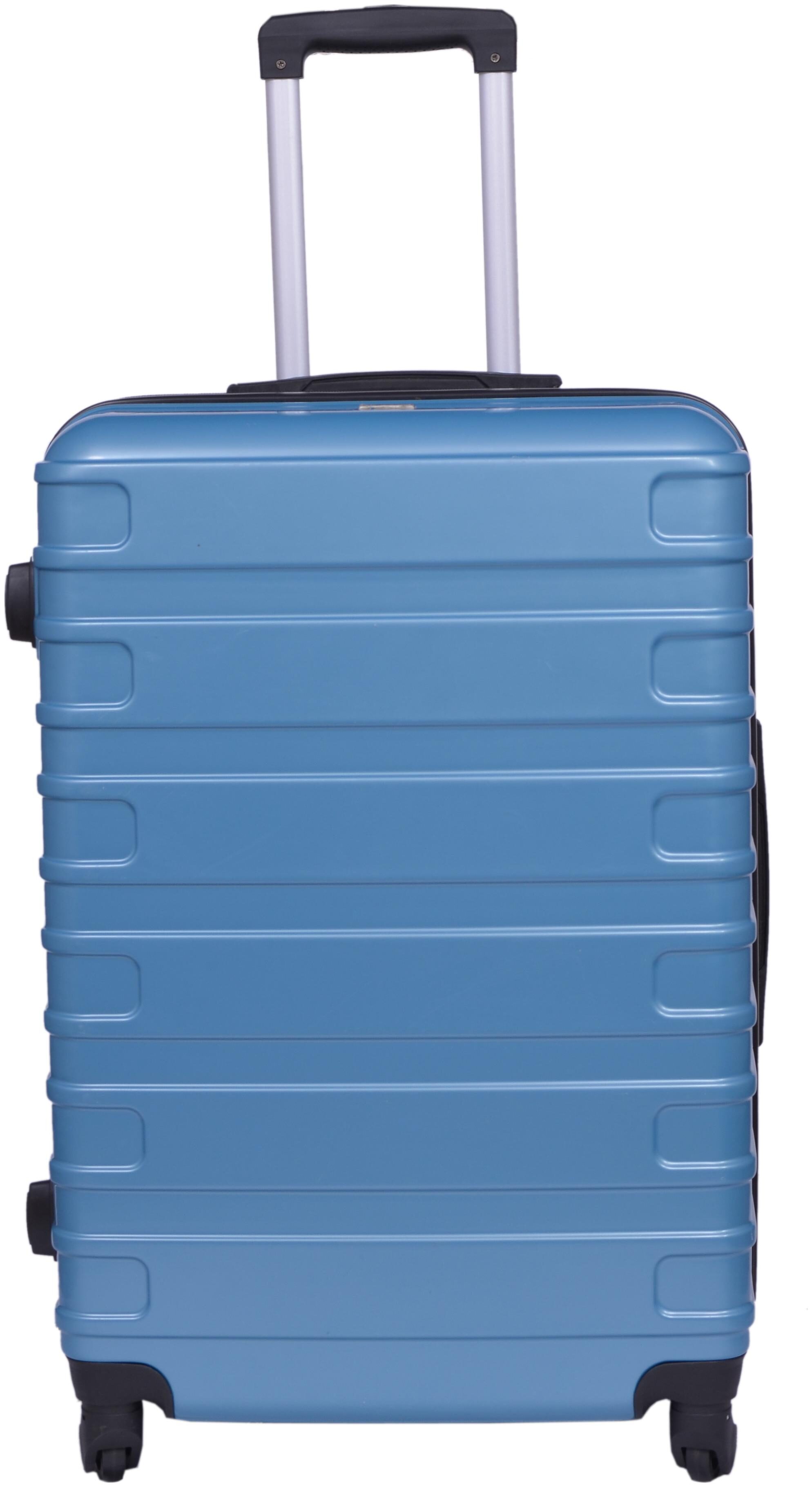 

TIMES BAGS Cabin Size Hard Luggage Bag ( Blue 4 Wheels )