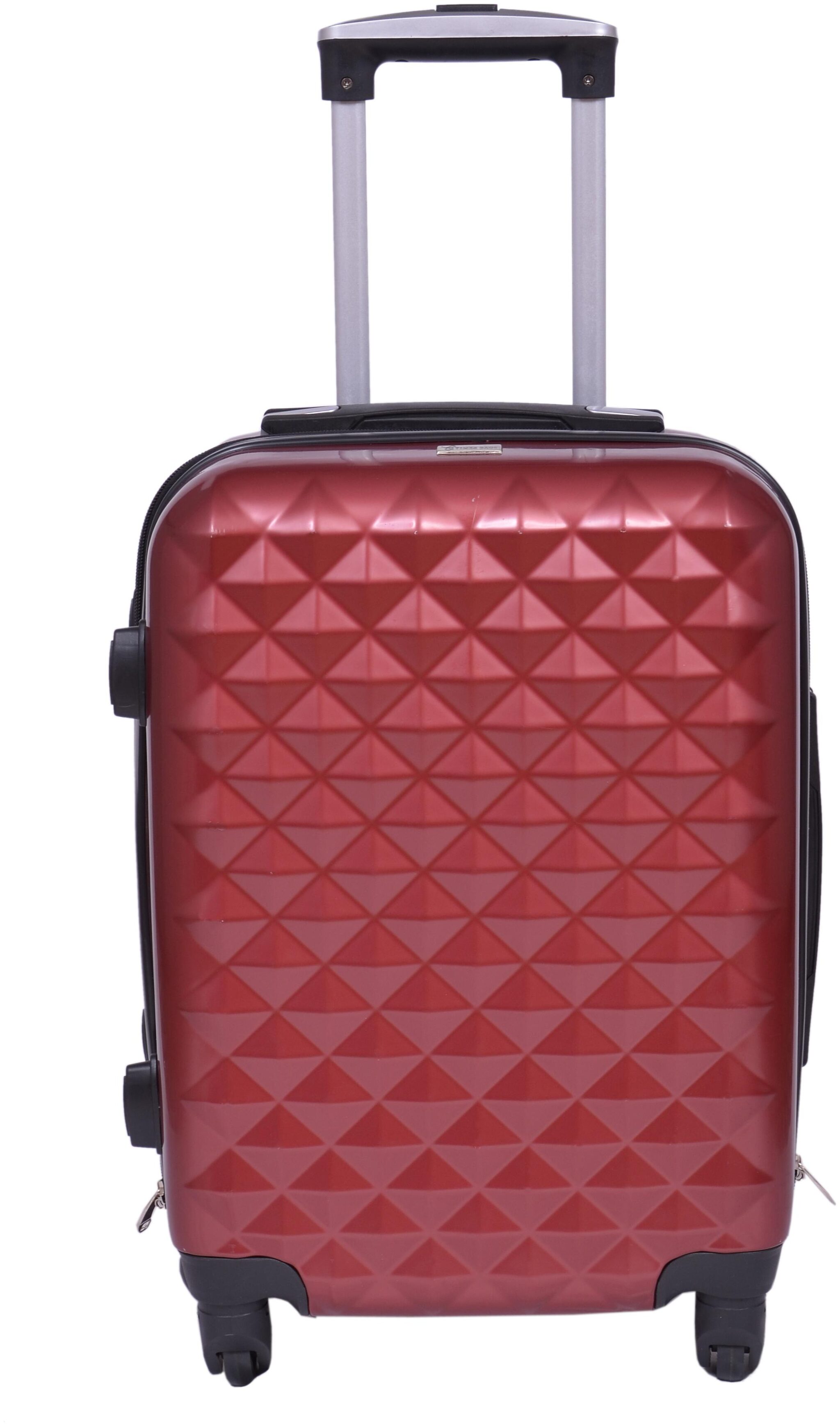 

TIMES BAGS Cabin Size Hard Luggage Bag ( Maroon 4 Wheels )