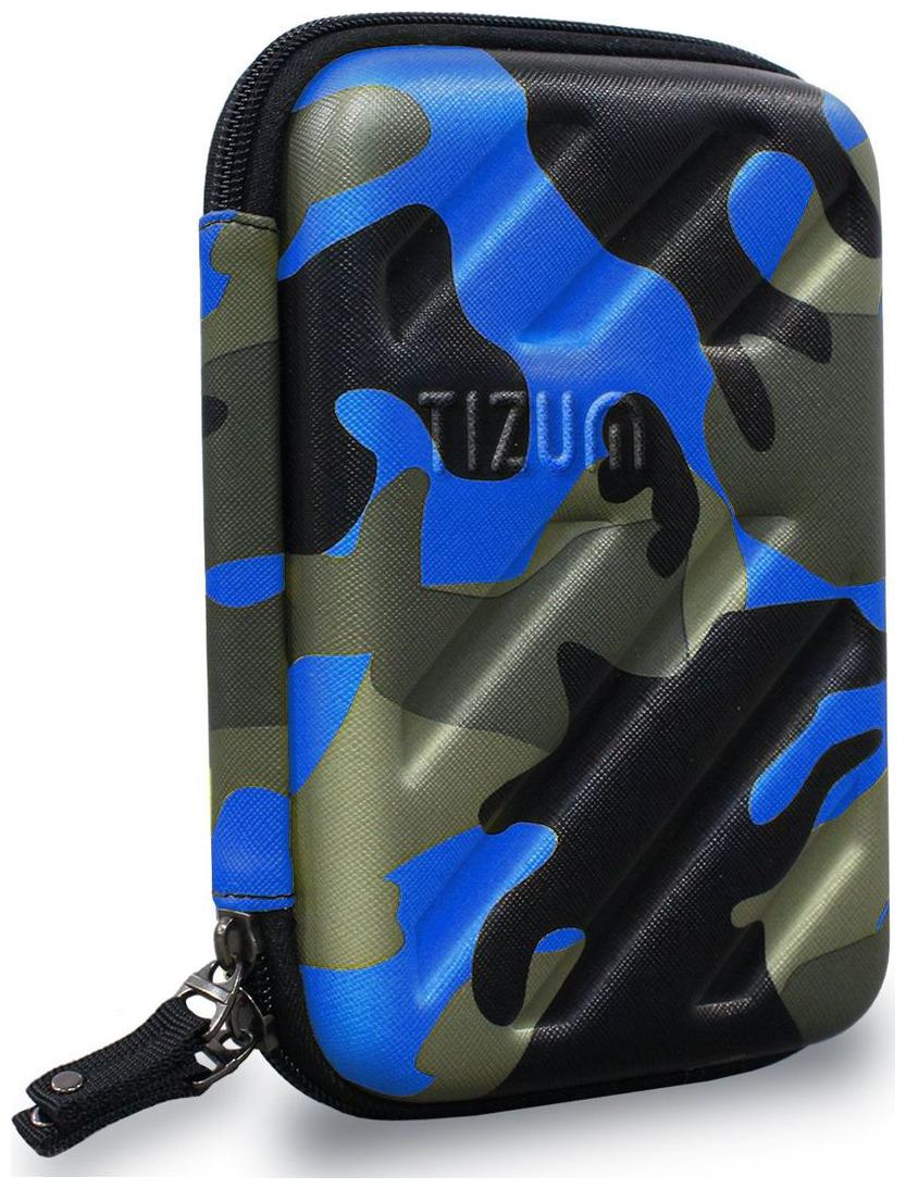 Tizum Universal Electronic Travel Organizer/ Gadget Organizer for Small Electronic Accessories Camouflage Blue by I Stuff 365