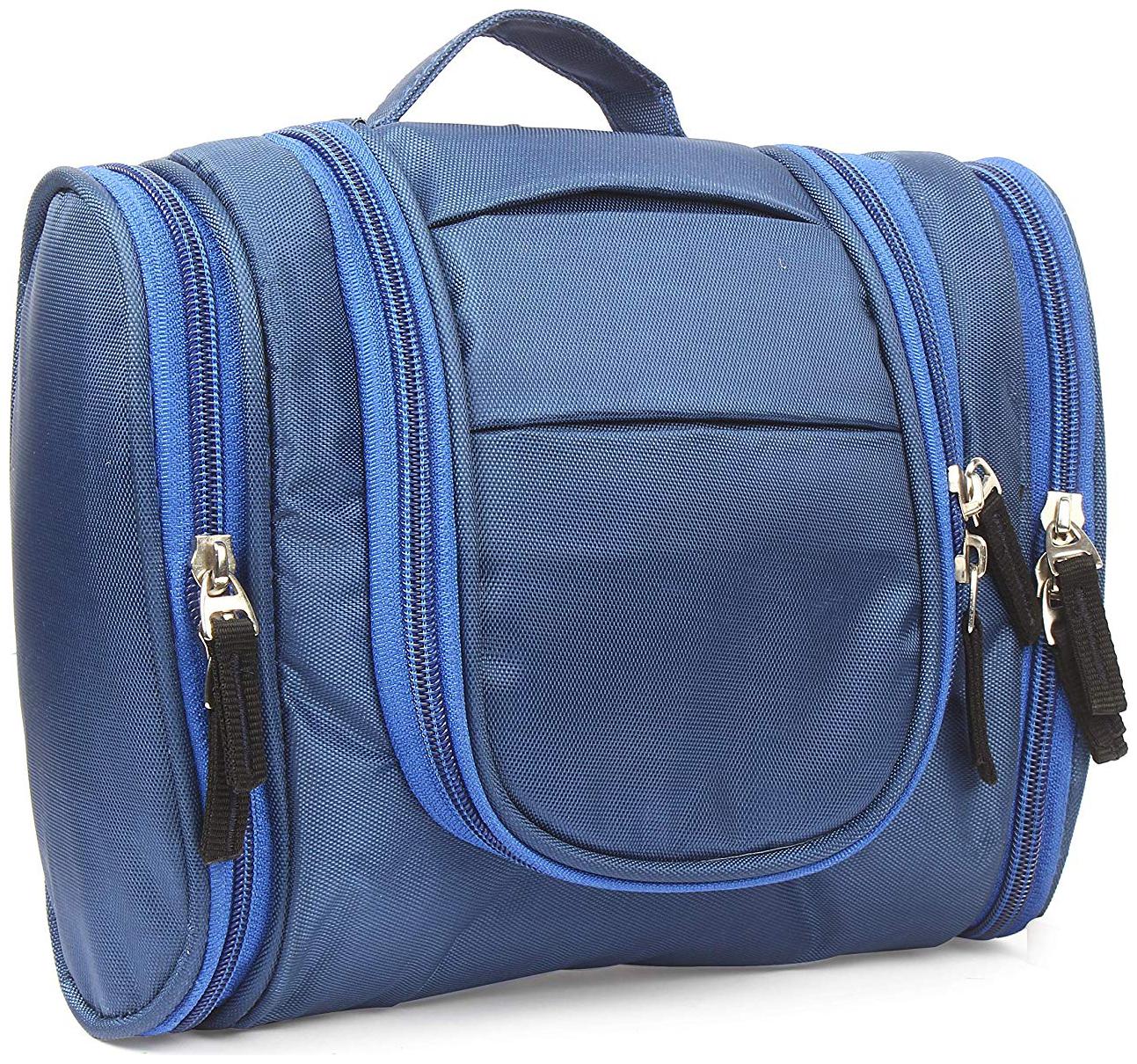 

Toiletry Bag Cum Travel Organizer Navy Blue For Unisex