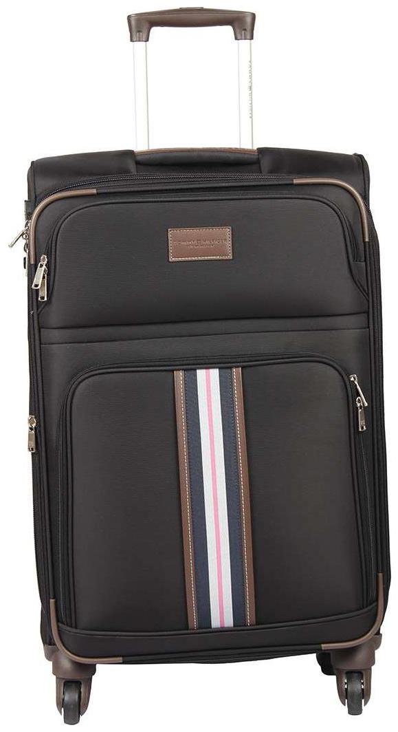 

Tommy Hilfiger Medium Size Soft Luggage Bag ( Black 4 Wheels )