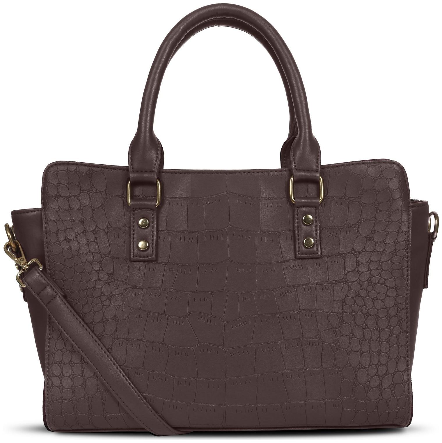 

Toteteca Bag Works Brown Faux Leather Shoulder Bag