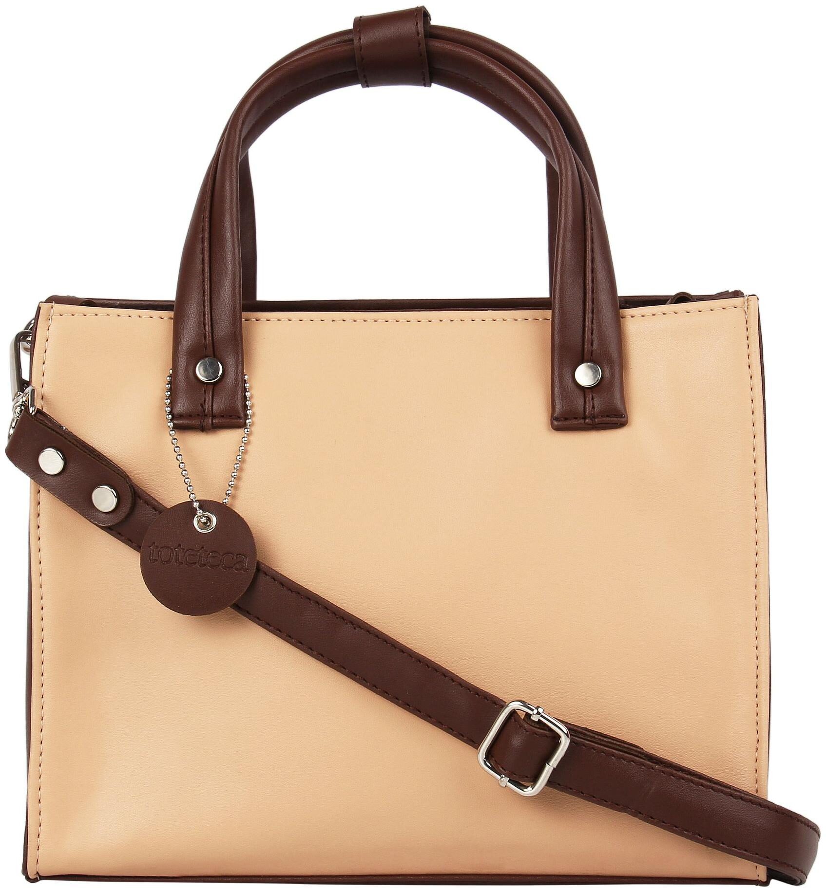 

Toteteca Bag Works Pink Faux Leather Shoulder Bag