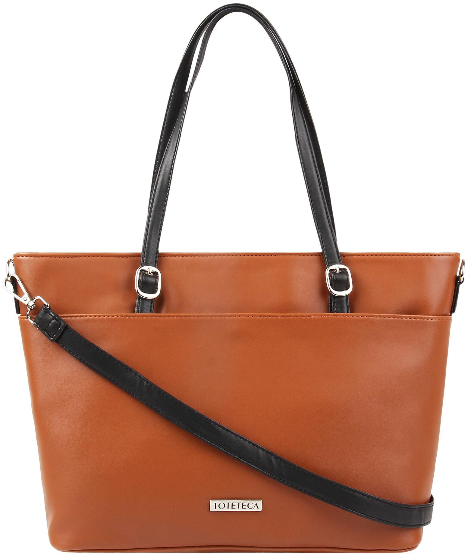 

Toteteca Bag Works Tan Faux Leather Shoulder Bag